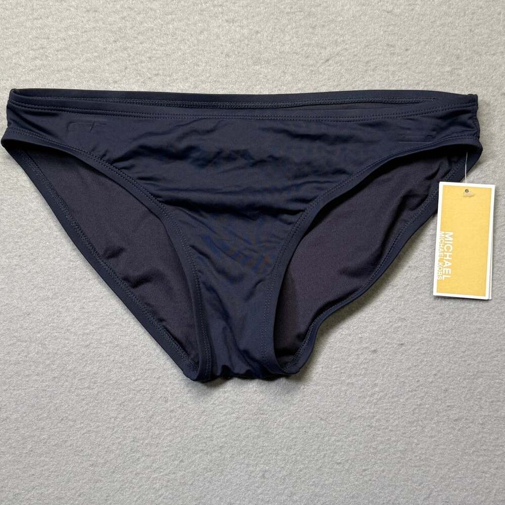 Michael Michael Kors Hipster Bikini Bottoms - Navy small $50
